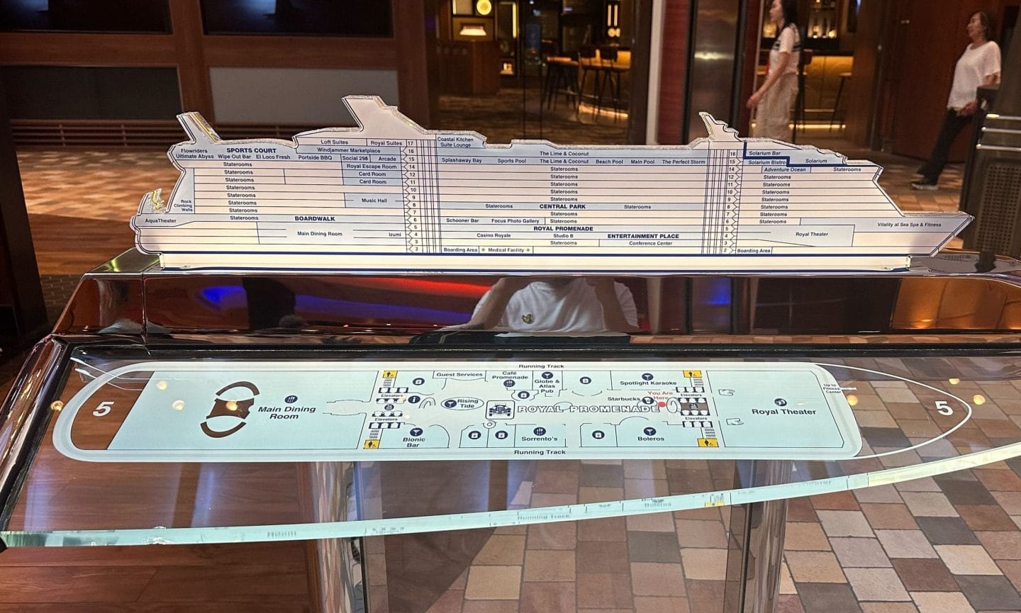 Map of Oasis of the Seas